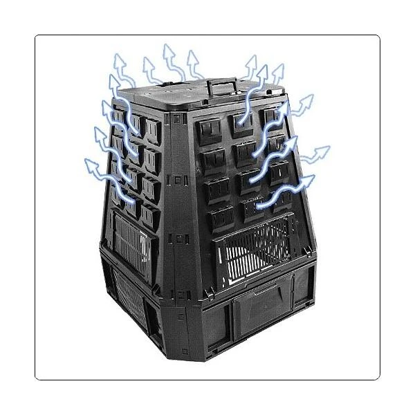 Compostvat Zwart 630 Liter - Afbeelding 4