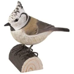 Kuifmees In Lindenhout - Handgemaakt