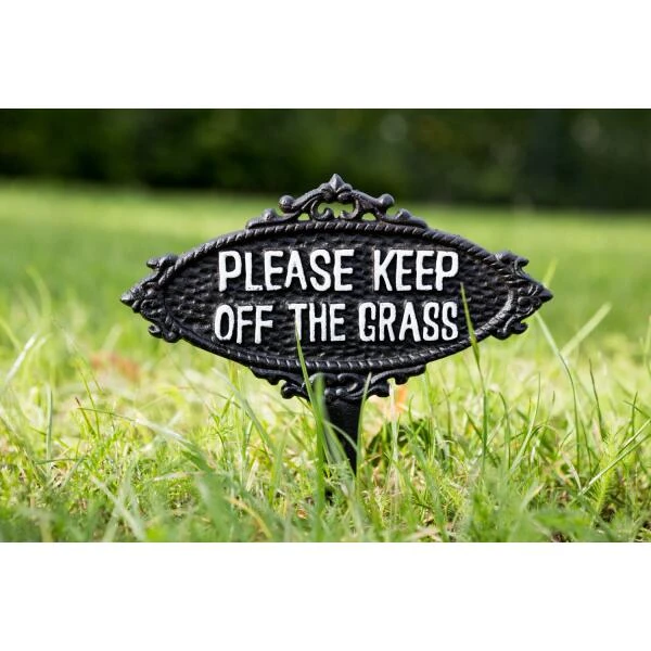 ESSCHERT DESIGN Keep Off The Grass - Tuinprikker Ijzer