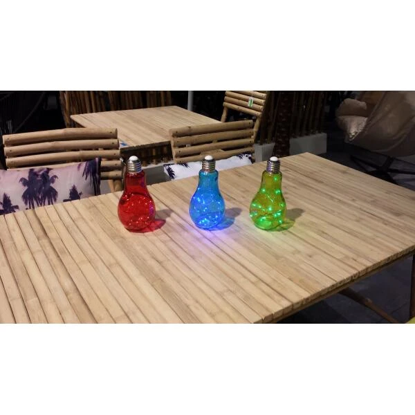 Sfeerlamp In Kleuren - Gloeilamp Met Ledslinger - Set Van 4 Stuks - Afbeelding 3